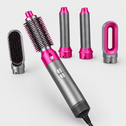 Muti-Functional 5 IN 1 Hair Styling Tool Detachable Hot Air Brush Hair Dryer with Comb
