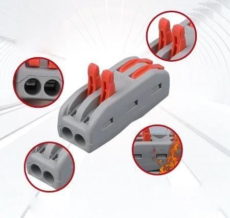 Reusable Quick Fast Electrical Wire Cable Connectors Terminal Block (Pack of 3)